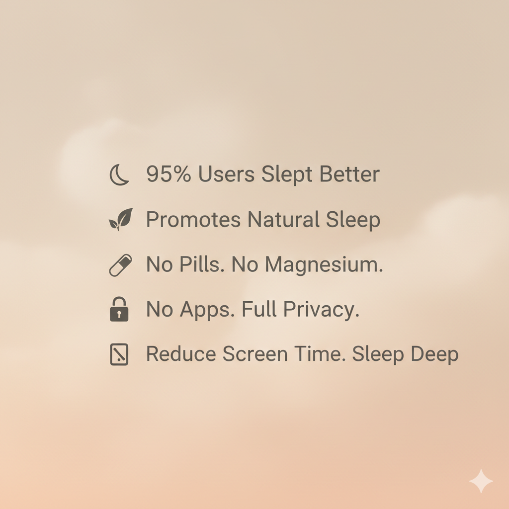 Napnest Pro 1 – Sounds for Deep Sleep & Relaxation | Sleep Naturally | No Pills | No Apps - Just Peace